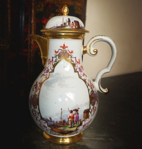 Large Meissen Jug - Porcelain & Faience Style Louis XV