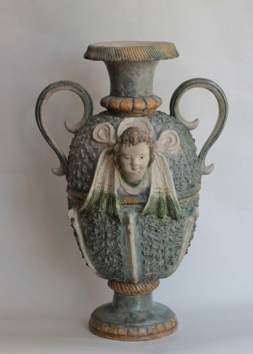 A glazed earth Ridgepole Ornament  - France Pré d&#039;Auge end of 16th century - 