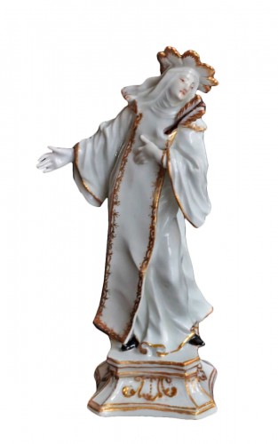 Statuette Meissen "Sainte Thérèse d'Avila"