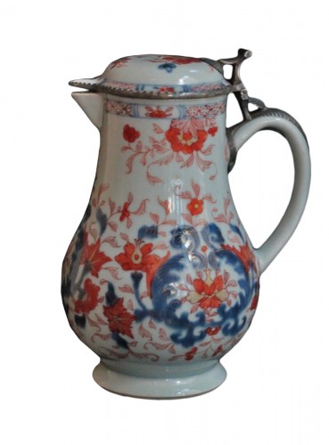 Verseuse couverte en porcelaine de Chine à décor Imari, Époque Kangxi ( 1662-1722)