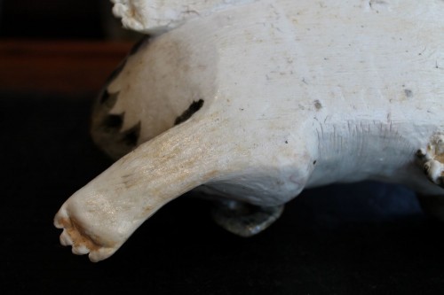 Antiquités - Statuette de Carlin - Porcelaine de Chine, époque Jiaqing (1796-1820)