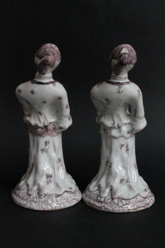 Statuettes en faïence de Lunéville - Céramiques, Porcelaines Style 