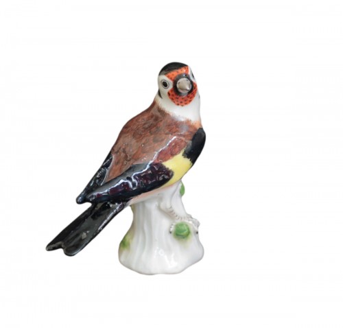 Goldfinch in Meissen Porcelain, circa 1745.