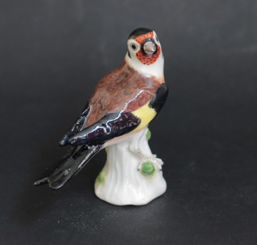 Porcelain & Faience  - Goldfinch in Meissen Porcelain, circa 1745.