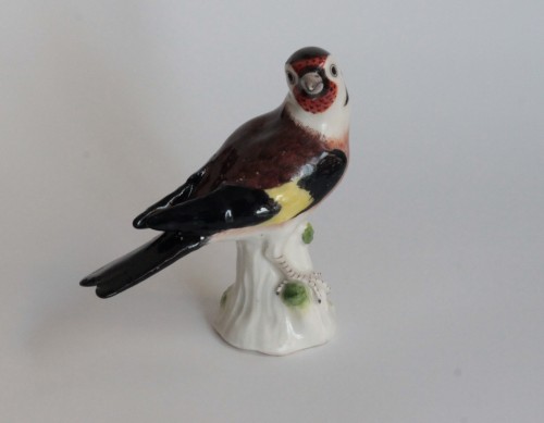 Goldfinch in Meissen Porcelain, circa 1745. - 