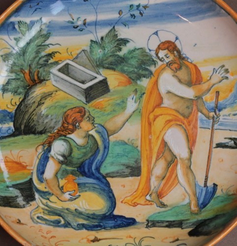 Coupe en majolique de Venise représentant la Résurrection, vers 1580. - JM Béalu & Fils