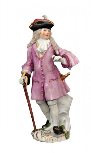 Statuette Meissen - Cris de Londres  "Le Dandy"