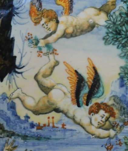 URBINO, Coupe représentant les amours de Mars et Vénus, XVIe siècle - JM Béalu & Fils