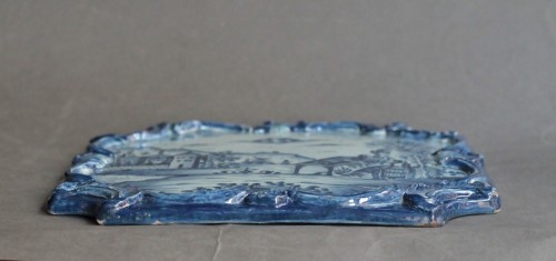 18th century - Square Tile Picture in Delftware, PVB mark Circa 1740-1750.