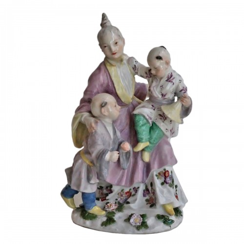 Meissen porcelain group representing the Chinese family, circa 1750