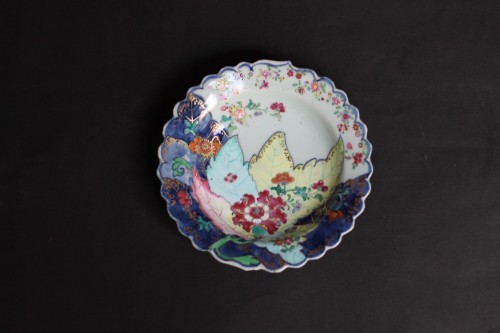 XVIIIe siècle - Bols et soucoupes creuses en porcelaine de Chine feuille de tabac, 18e siècle