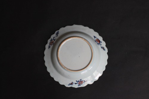 Sorbets and hollows saucers inChinese porcelain &quot;tobacco leaf&quot;, 18th cent. - Louis XVI
