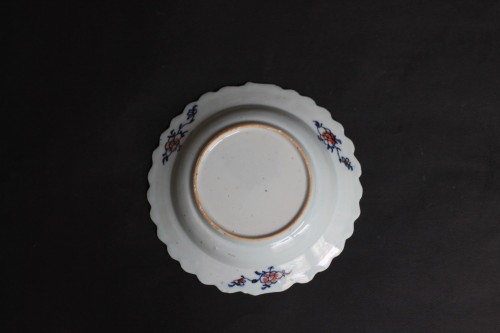 Bols et soucoupes creuses en porcelaine de Chine feuille de tabac, 18e siècle - Louis XVI