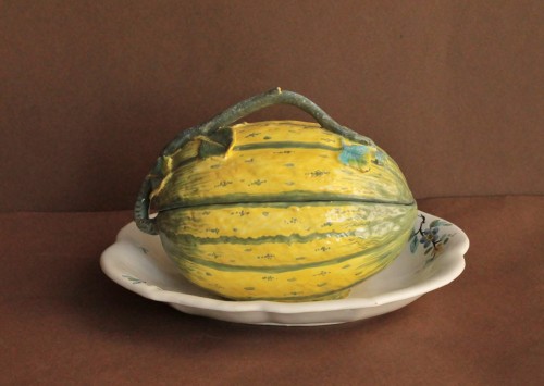 Strasbourg faience, watermelon in trompe-l&#039;oeil, circa 1744-48 - 