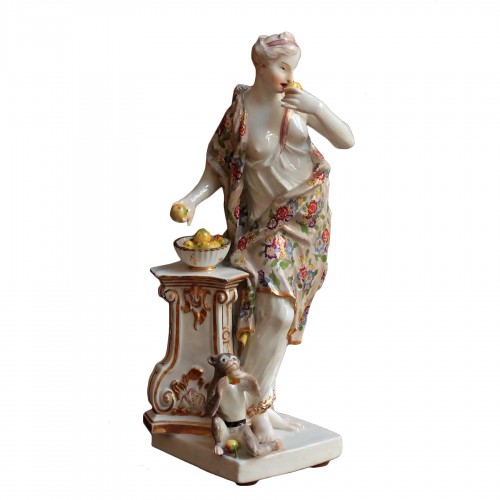 Meissen porcelain group representing the allegory of taste, circa 1750-55