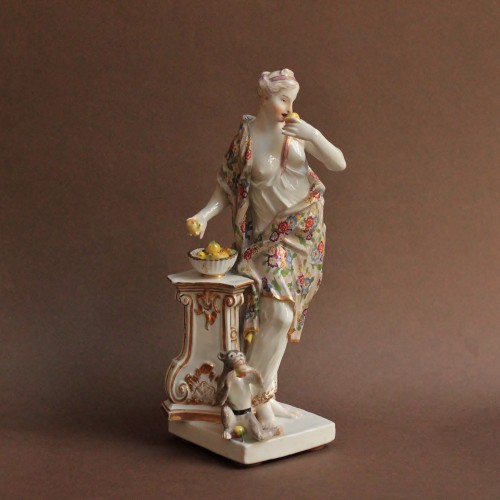 Louis XV - Meissen porcelain group representing the allegory of taste, circa 1750-55