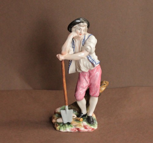 Grande figurine en faïence de Niderviller - JM Béalu & Fils