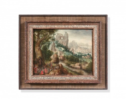 Herri Met de BLES 1480 - mort après 1550) - La prédication de Saint Jean baptiste - Tableaux et dessins Style 