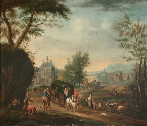 Mathys SCHOVAERDTS (1663-1703) - Tableaux et dessins Style 