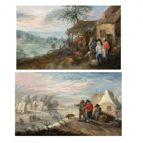 Automn and Winter - Theobald MICHAU (1676- 1765)