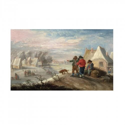 Paintings & Drawings  - Automn and Winter - Theobald MICHAU (1676- 1765)