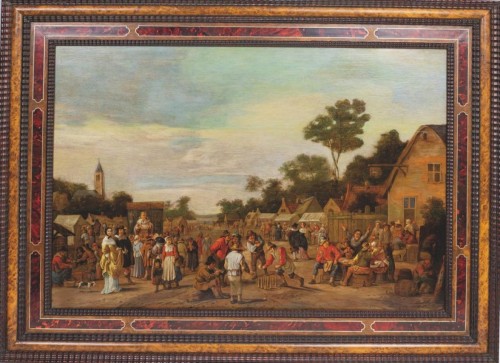Joost Cornélis Drooogsloot (1586 - 1666) - Jour de fête au village - Tableaux et dessins Style 