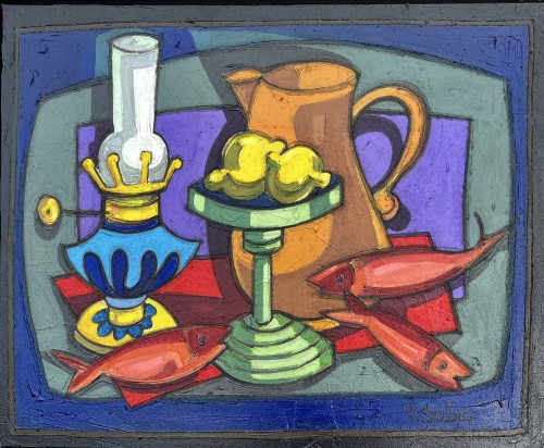 Yves DUBOS (1934) - still life with lemons