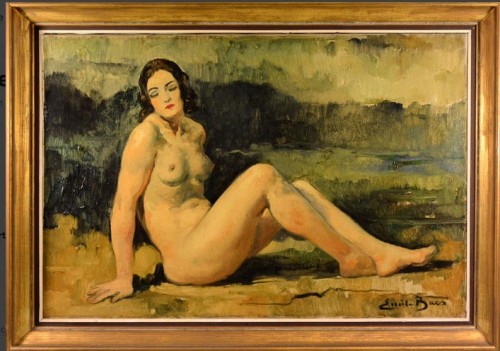 Emile BAES  (1879 - 1954) - Naked lying