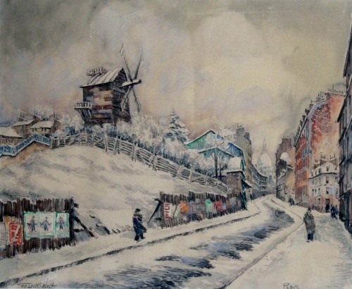 Montmartre sous la neige - Frank WILL (1900 - 1951) 