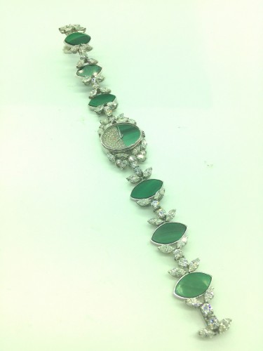 Antique Jewellery  - Chopard -  Gold, diamonds and malachite lady&#039;s watch
