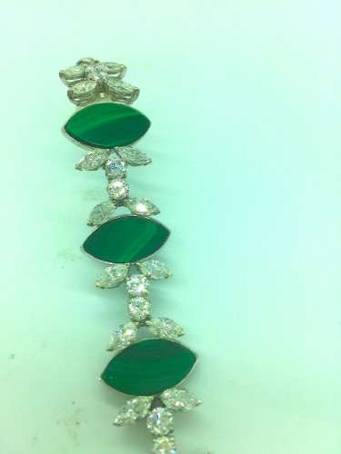 20th century - Chopard -  Gold, diamonds and malachite lady&#039;s watch