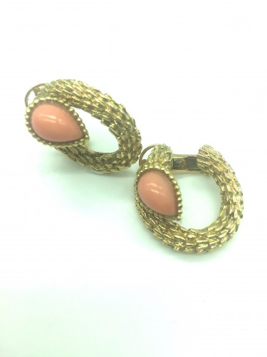 Boucheron - Coral and gold earrings - Antique Jewellery Style 50