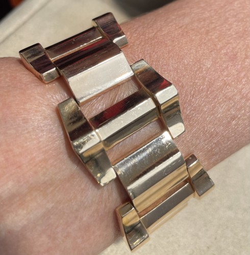 Bijouterie, Joaillerie Bracelet - Important bracelet tank en or