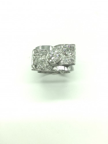20th century - Three diamants Art deco ring