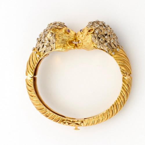 Antiquités - Bracelet or et diamants signé LALAOUNIS