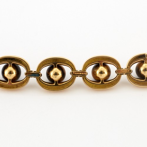 Gold and tiger eye bracelet by Boucheron - 