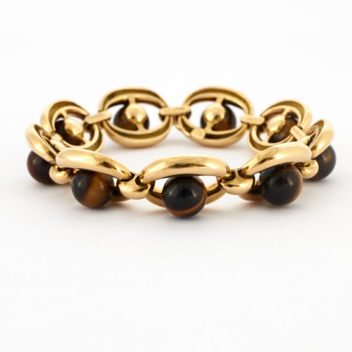  - Gold and tiger eye bracelet by Boucheron