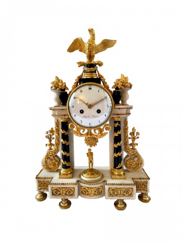 Louis XVI Portico clock with eagle