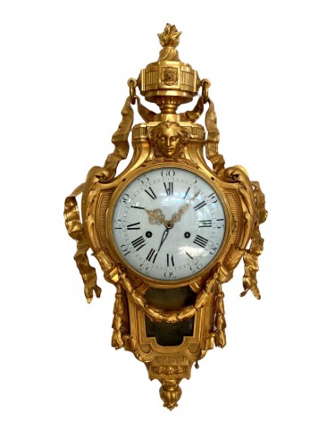 Louis XVI gilt bronze cartel