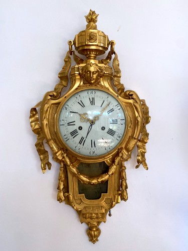 Louis XVI gilt bronze cartel - Horology Style Louis XVI