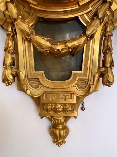 Louis XVI - Cartel Louis XVI en bronze doré