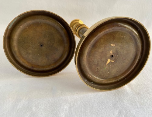 Antiquités - Pair of Empire  bronze candlesticks