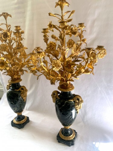 Pair of Napoleon III candelabras - Lighting Style Napoléon III