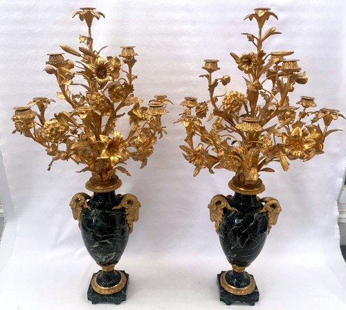 Lighting  - Pair of Napoleon III candelabras