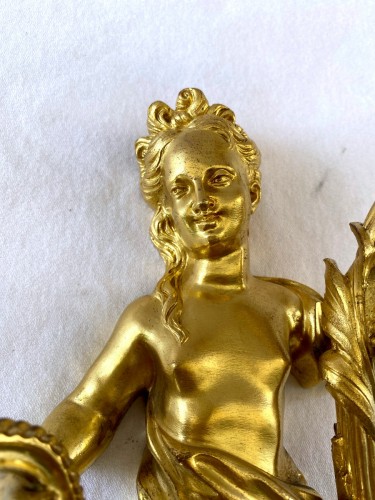 Paire d'appliques Napoléon iII en bronze doré - Jullion Antiquités