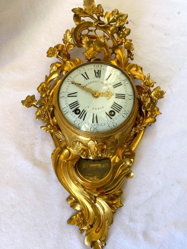 Louis XV ormolu cartel - Horology Style Louis XV