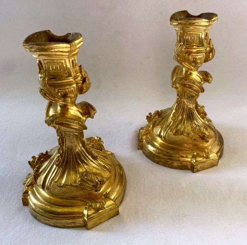 Louis XV ormolu toilet torches - Lighting Style Louis XV