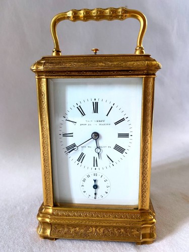 Pendule d'officier signée Leroy - Horlogerie Style Napoléon III