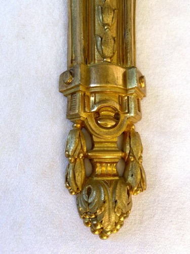 XIXe siècle - Paire d'appliques d'époque Napoléon III en bronze doré