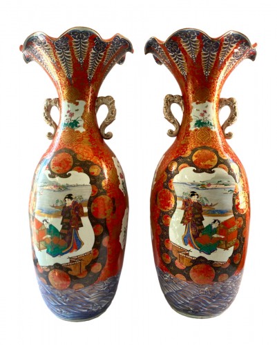 Paire de grands vases Japon période édo